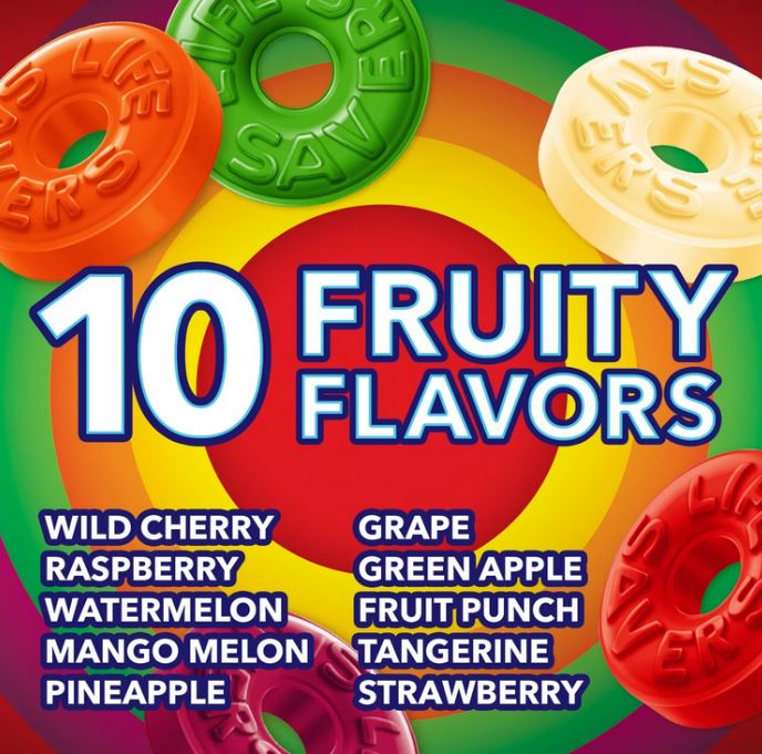 Life Savers Fruit Variety Hard Candy, Sharing Size 108 ct – 14.5 oz