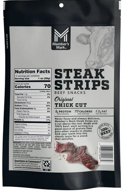 Member's Mark Beef Steak Strips, 12 oz.