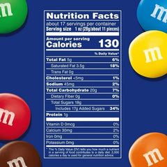 M&M’s Caramel Milk Chocolate Candy, Family Size – 17.24 oz