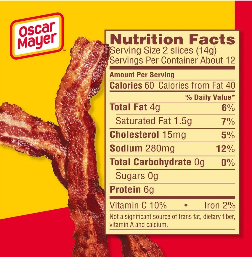 Oscar Mayer Fully Cooked Original Bacon Mega Pack, 6.3 Oz Box