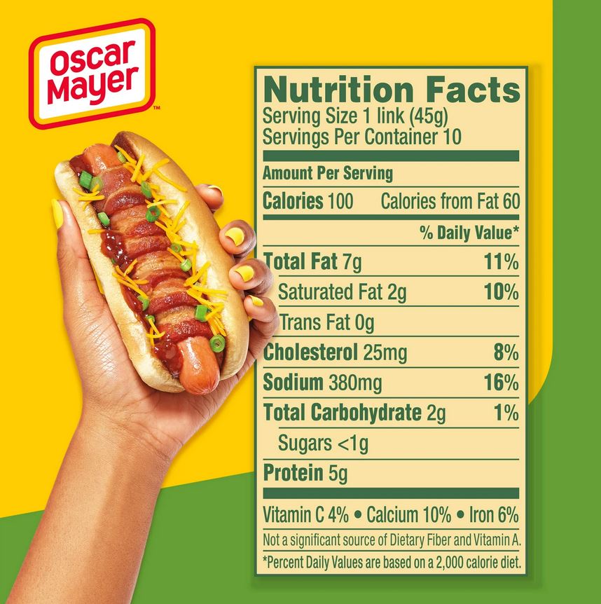 Oscar Mayer Turkey Uncured Franks Hot Dogs, 10 ct – 16 oz