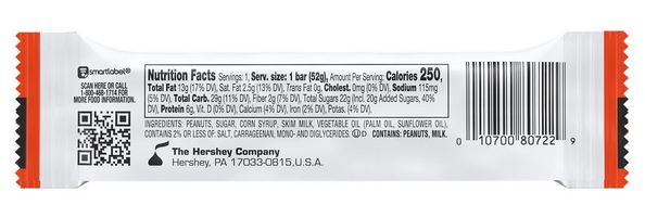 Payday Peanut Caramel Candy, Bar 1.85 Oz