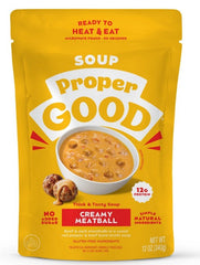 Proper Good Ready to Serve Creamy Meatball Soup, 12 oz