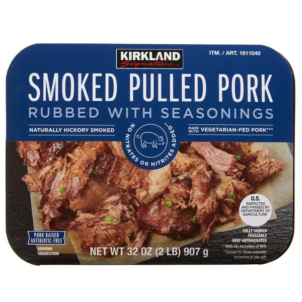 Kirkland Signature Smoked Pulled Pork, Rubbed with Seasonings, 2 lbs (32 oz)
