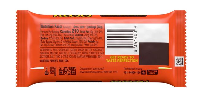 Reese's Milk Chocolate Peanut Butter Cups, Gluten Free – 1.5 oz