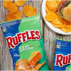 Ruffles Potato Chips Queso Cheese Flavored – 8 oz