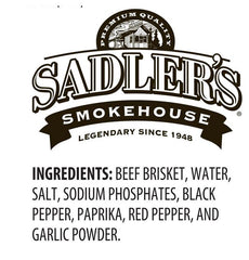 Sadler's Smokehouse Mesquite Smoked Sliced Beef Brisket – 2 lbs (32 oz)