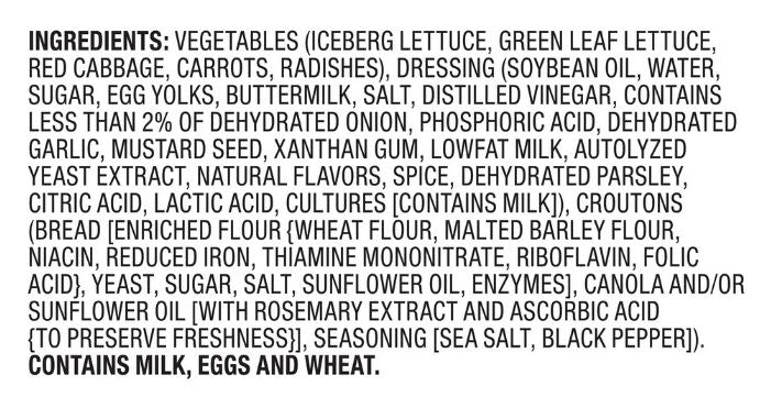Marketside Classic Ranch Salad- 9 oz