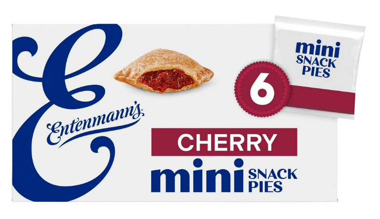 Entenmann's Cherry Snack Pies, 6 packs, Mini Pies, 12 oz