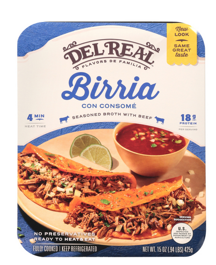 Del Real Birria Taco Beef, 15 oz