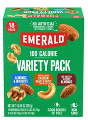 Emerald Nuts, 100 Calorie Variety Pack, 18 Count- 10.86 oz