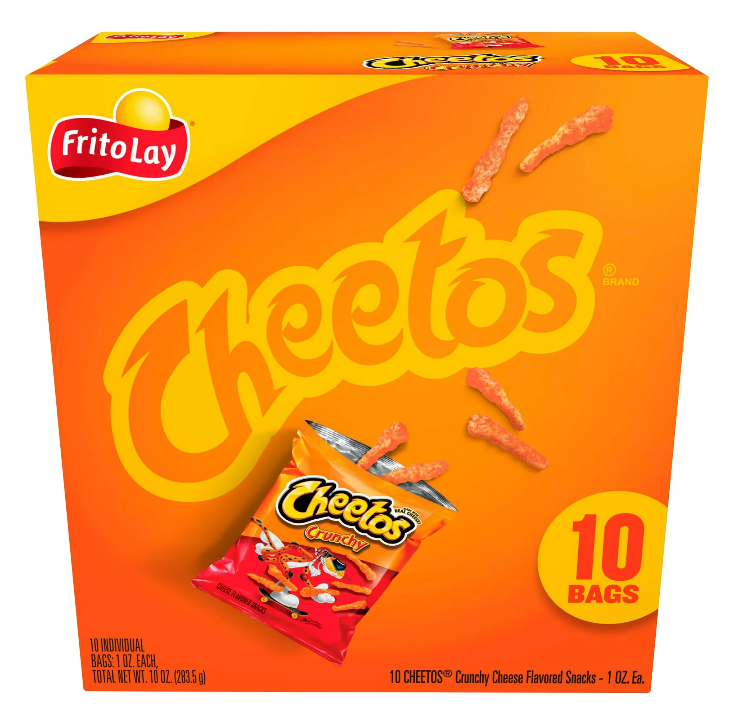 Cheetos Crunchy Cheese Flavored Snacks, 1 oz 10 Count - 10 oz