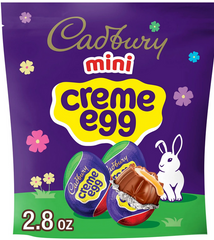 Cadbury Mini Creme Egg Chocolate with Fondant Easter Candy, Bag 2.8 oz