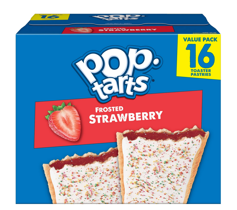Pop-Tarts Frosted Strawberry Toaster Pastries, 27 oz (16 Count)