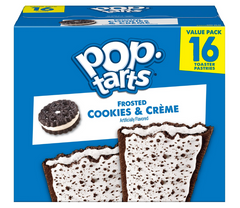 Pop-Tarts Frosted Cookies and Creme Toaster Pastries, 27 oz (16 Count)