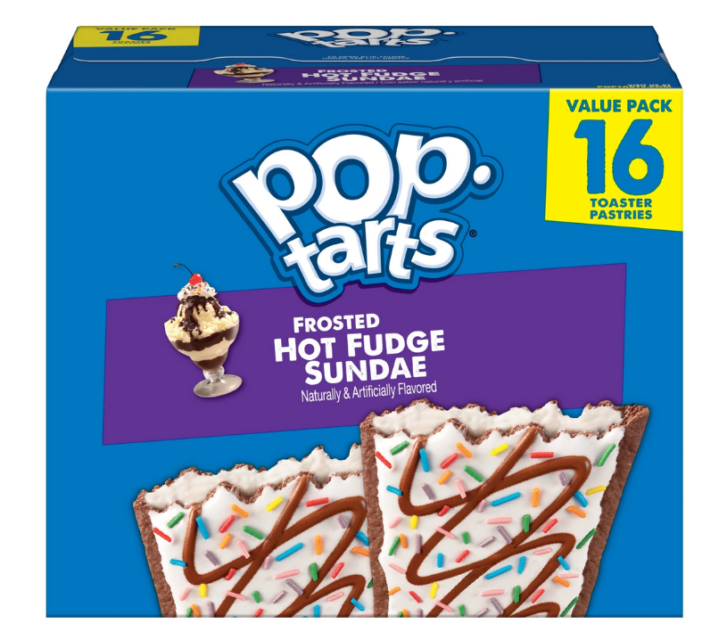 Pop-Tarts Frosted Hot Fudge Sundae Toaster Pastries, 27 oz (16 Count)