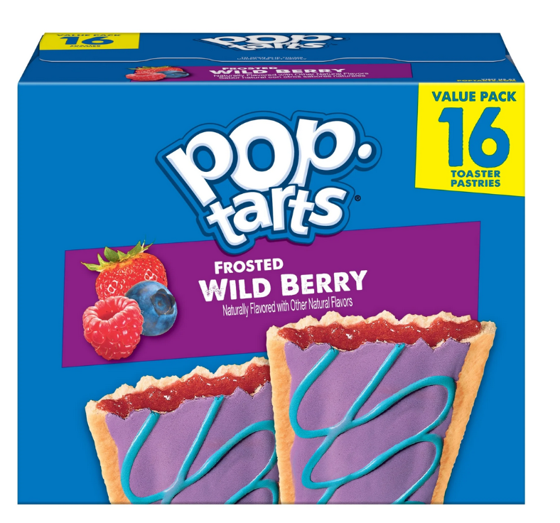 Pop-Tarts Frosted Wild Berry Toaster Pastries, 27 oz (16 Count)