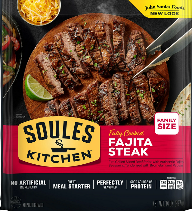 John Soules Fully Cooked Angus Beef Fajitas 14 oz