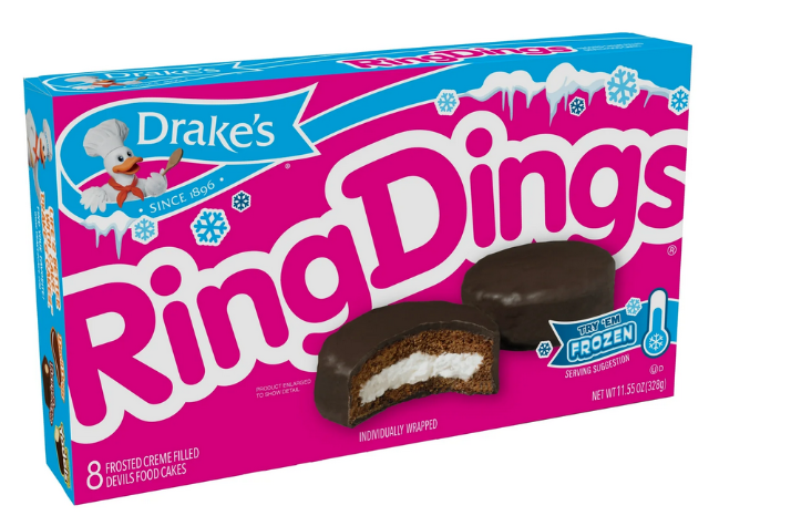 Drake's Ring Dings, 8 Count, 11.55 oz