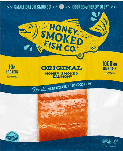 Salmón ahumado con miel de Honey Smoked Fish Co., 8 oz