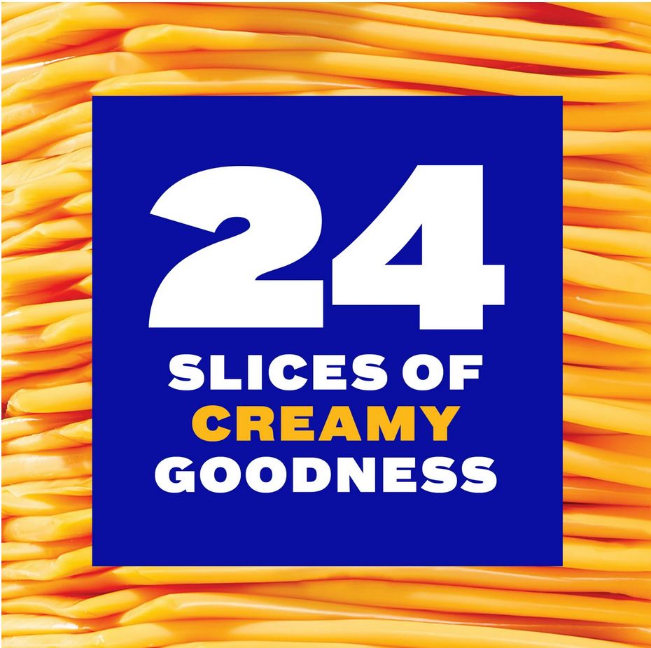 Kraft Singles American Cheese Slices, 24 ct – 16 oz