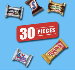 Snickers, Twix & More Back to School Chocolate Bar Variety Pack, 30 ct – 8.9 oz