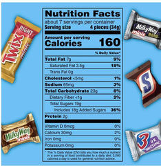 Snickers, Twix & More Back to School Chocolate Bar Variety Pack, 30 ct – 8.9 oz