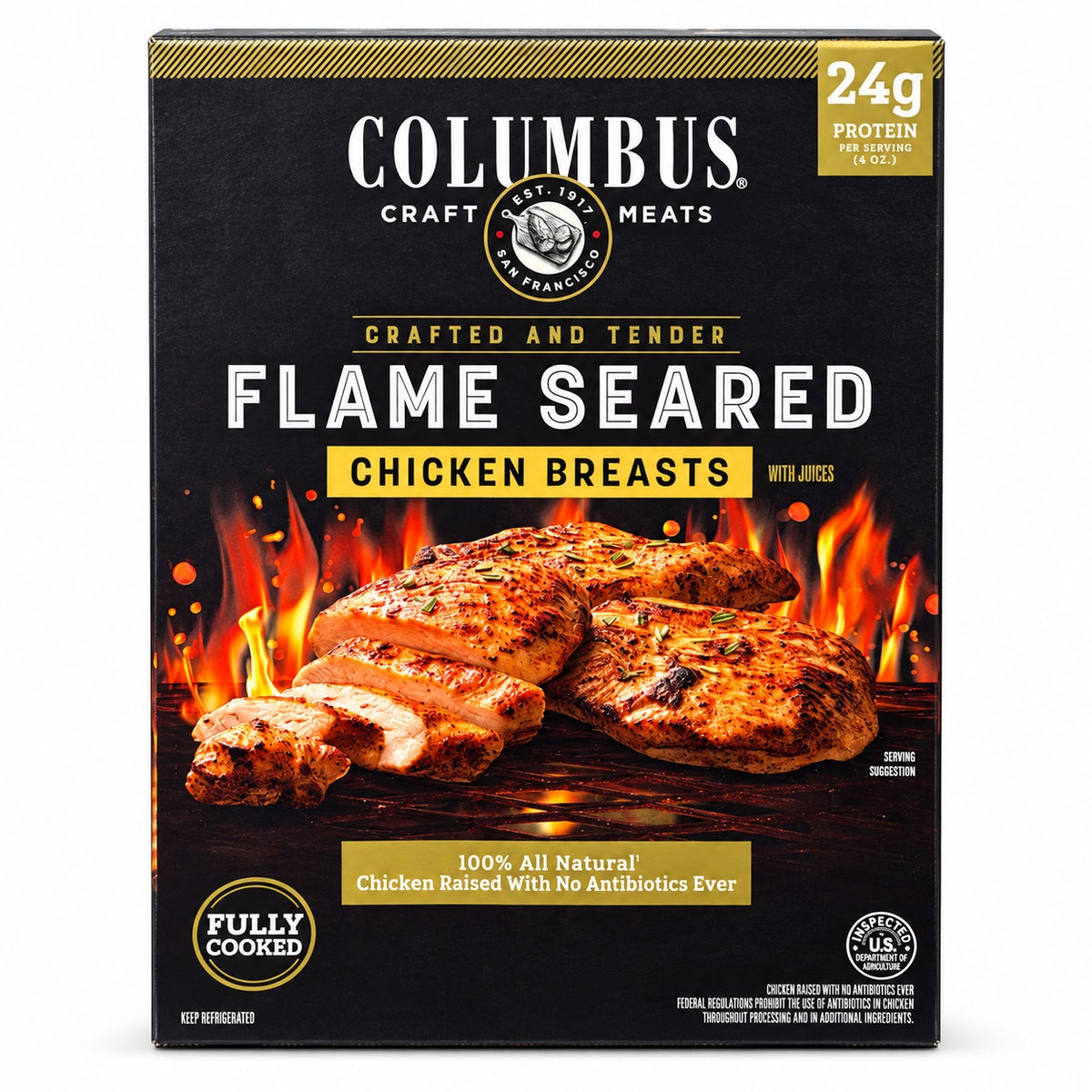Columbus Craft Meats Flame Seared Chicken Breasts - Approx. 24 oz