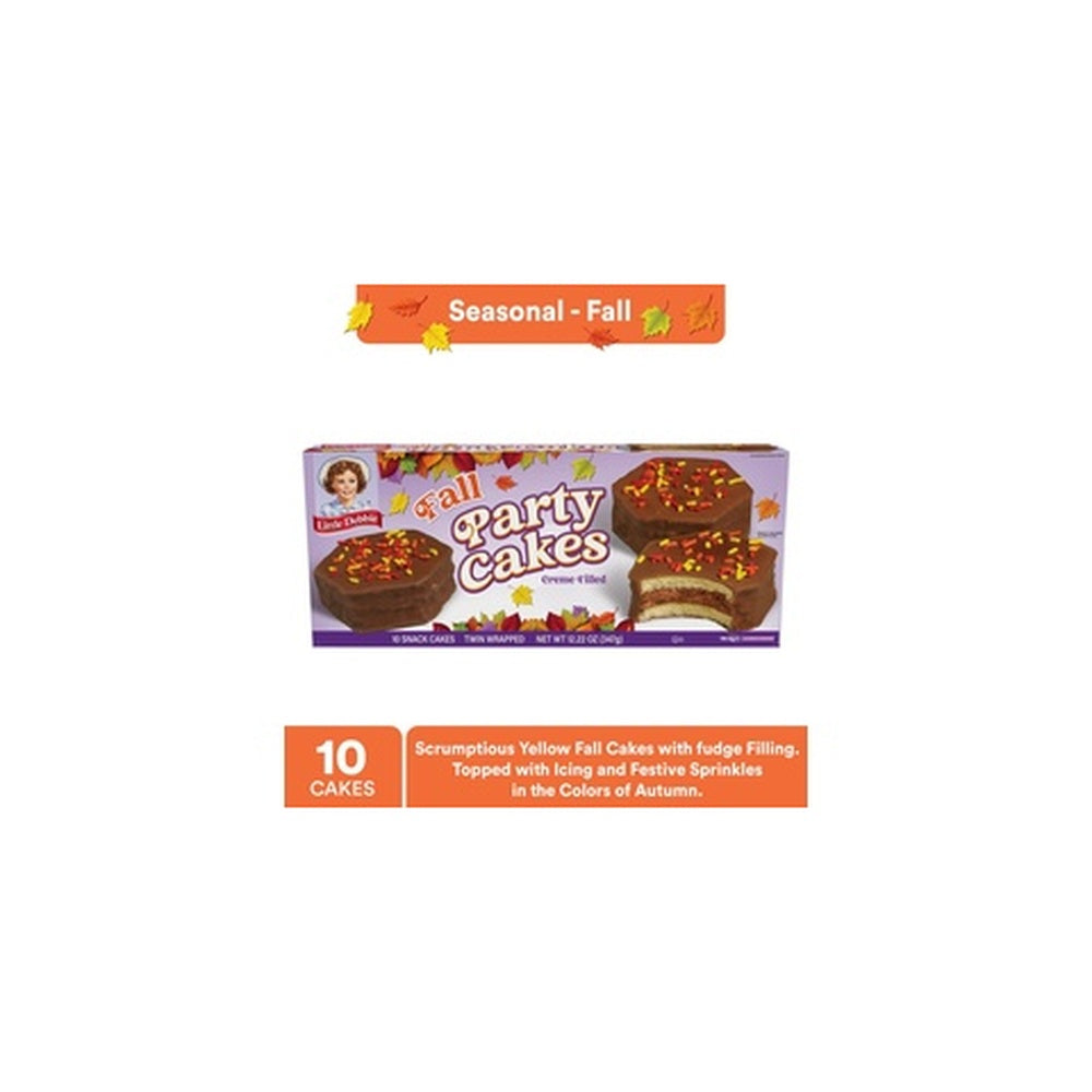 Little Debbie Fall Party Chocolate Snack Cakes - 10 Count - 12.22 oz