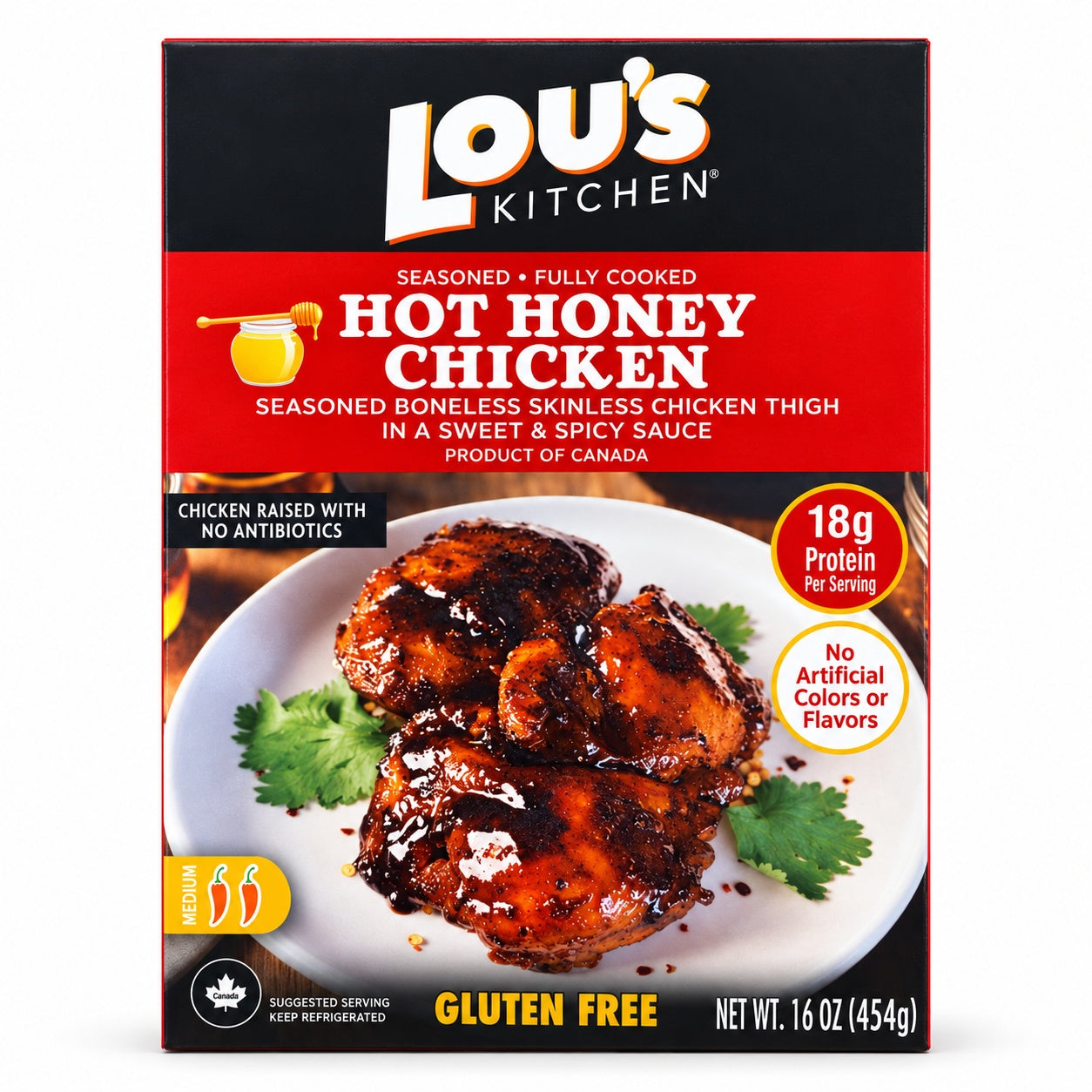 Lou's Kitchen Hot Honey Chicken - 16 oz