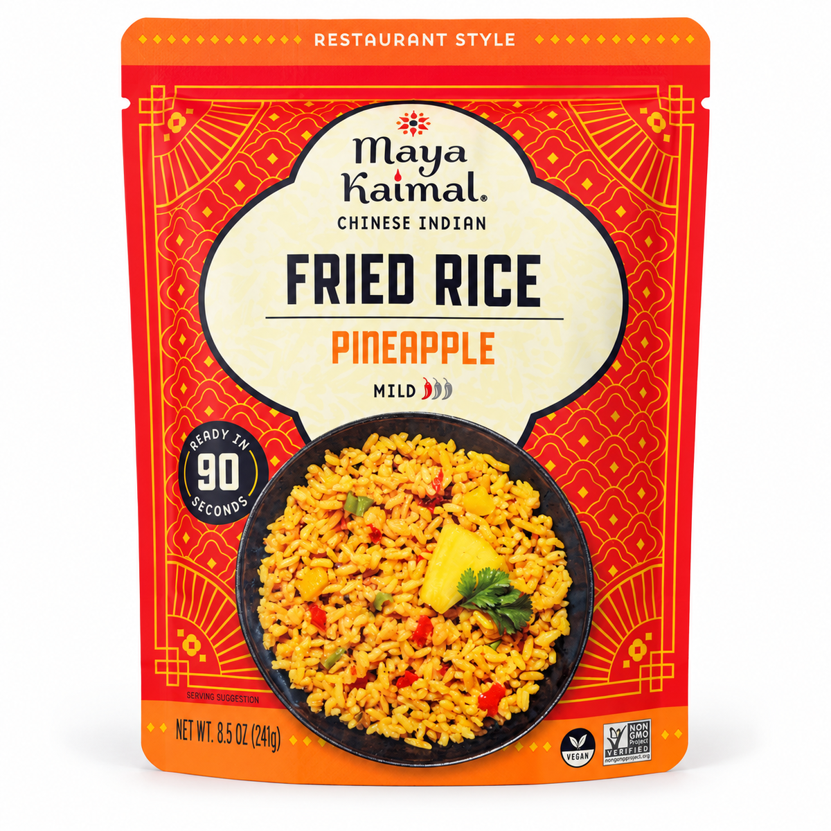 Maya Kaimal Pineapple Fried Rice 8.5 oz clean product photo